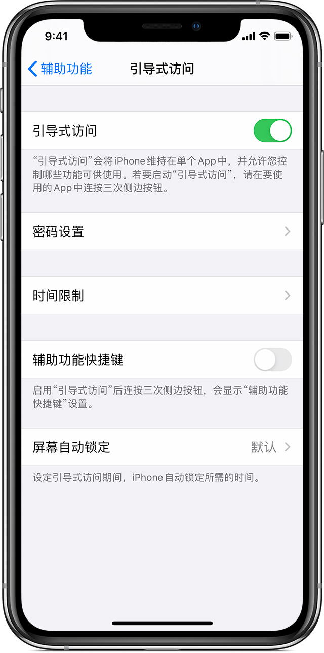 鹤城苹果手机维修分享如何在 iPhone 上退出引导式访问 