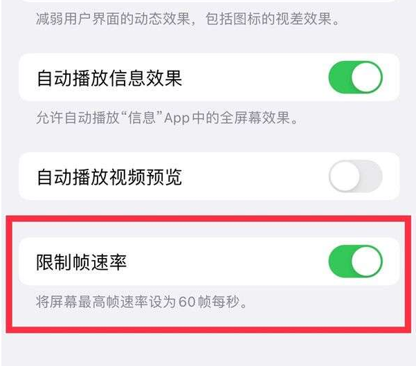 鹤城苹果13维修分享iPhone13 Pro高刷设置方法 